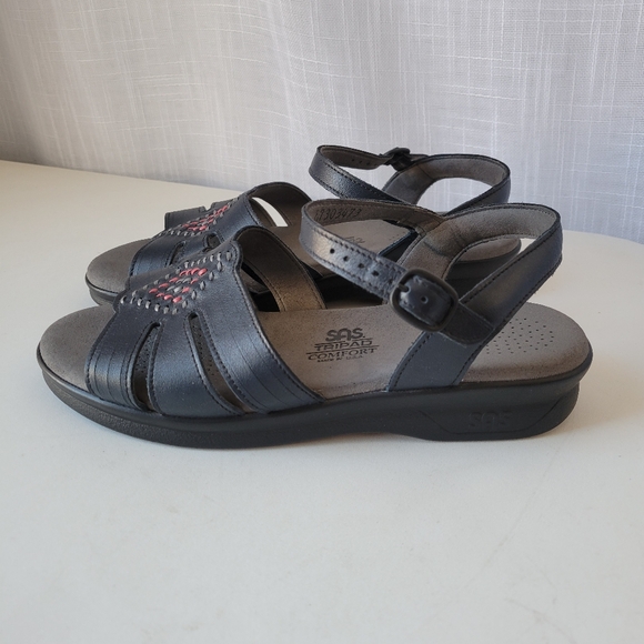 Nuovo sandalo SAS Huarache comodo marrone antico 10 N stretto donna